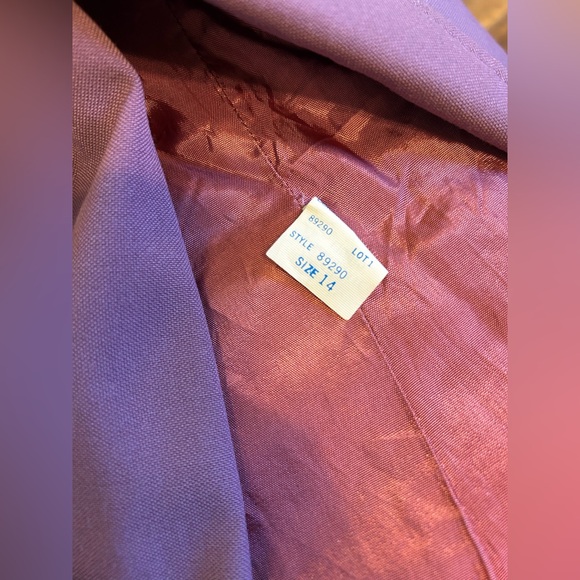 Vintage early 1980s, Nan Elliot skirt suit. Purple. Women’s size 6/8. - Picture 9 of 9